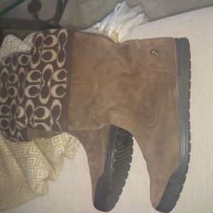 authentic Coach Tatum  suede boots